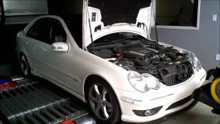 Mercedes Benz C230 V6 M272 ECU Tune Dyno [upl. by Ytissac]