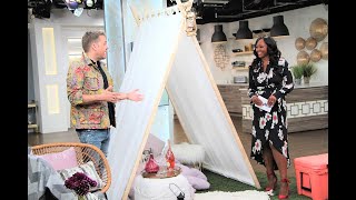 How to DIY the perfect curtain tent for glamping [upl. by Okiman260]