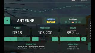 FM DX ANTENNE BAYERN Ochsenkopf 539 km [upl. by Arramas]