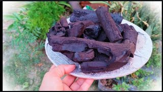 How to Make Charcoal Powder and Fertilizer for Plants  Uses of Charcoal in the Garden [upl. by Milore]