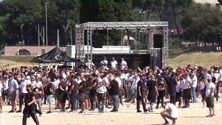 Roma scontri alla manifestazione degli ultras fascisti il videoracconto [upl. by Artemus]