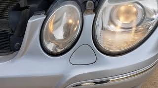 2007 Mercedes E320 Front Parking Light Bulb Replacement How to DIY [upl. by Anahcar]