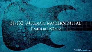 Melodic Modern Metal Backing Track in Fm  BT232 [upl. by Bara]