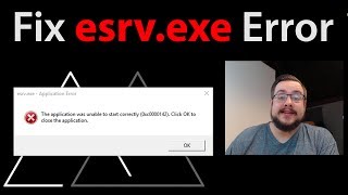 How to fix quotesrvexe Application Errorquot 0xc0000142 [upl. by Abbye]