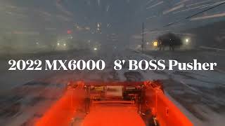 Kubota MX6000 Pushing Snow [upl. by Anelagna]