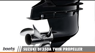 Suzuki DF350A Twin Propeller Outboard On Water Test [upl. by Aratahc]