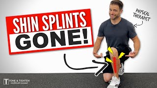 Shin Splints Stretches And Exercises  Feel Better FAST [upl. by Aylat654]