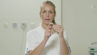 Instructievideo verzorging zilveren tracheacanule met stent bij kinderen [upl. by Seebeck]