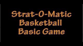 StratOMatic Basketball Basic Rules and Gameplay [upl. by Hakon]