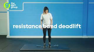 How To Do A Resistance Band Deadlift  The Gym Group [upl. by Seagraves]