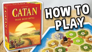 how to play CATAN official rules  boardgamesTV [upl. by Nevetse144]