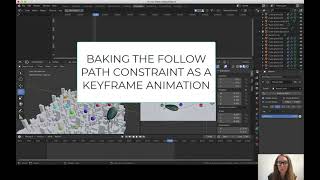 Blender 28  Follow Path Constraint amp Baking Animation for glTF exports [upl. by Aynek]