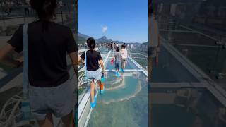 Walking on Air Chinas Stunning Glass Bridge [upl. by Eelitan]