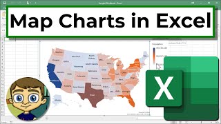 Create a Map Chart in Excel [upl. by Niak]