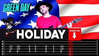 【GREEN DAY】 Holiday  cover by Masuka  LESSON  GUITAR TAB [upl. by Kenyon]