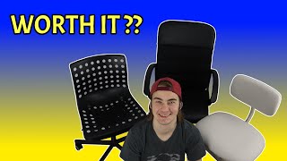 SHOULD YOU BUY IT 3 INEXPENSIVE IKEA Desk Chairs [upl. by Atilek]