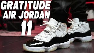 Air Jordan 11 Retro quot Gratitude  Defining Moments quot Review and On Foot [upl. by Catie]