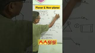 Planar amp NonPlanar🔥🔥🔥organic chemistry neet goc shorts pankajkapoor ncert neetpreparation [upl. by Refannej]