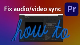 How to fix audio out of sync in screen recorded footage for Premiere Pro [upl. by Ramey]