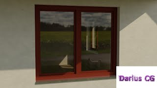 Glass Shader In Cycles  Blender Simple Window Glass  Procedural Glass In Blender Cycles Archi [upl. by Eedahs196]