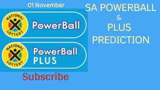 SA Powerball and Plus Strategy  01 November [upl. by Mcspadden743]