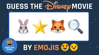 Guess The Disney Movie By Emojis  Disney Quiz  Emoji challenge  Guess the Movie Emoji Disney [upl. by Ahsimal]