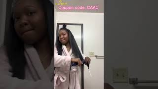 Naturally U Part Wig Install 👀 Middle Part Leave Out amp Silk Press Tutorial FtUlaHair [upl. by Ajdan]