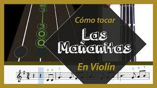 Cómo tocar quotLas Mañanitasquot en Violín  Play along [upl. by Anitsyrk]