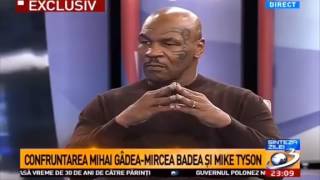 Mircea Badea si Mihai Gadea in direct cu Mike Tyson [upl. by Petey]