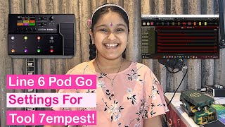 7empest Guitar Effects  Line 6 Pod Go Settings Used for Tool Tempest Song [upl. by Aillimac]