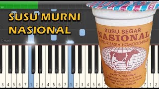 Susu Murni Nasional Piano Tutorial [upl. by Charlton]