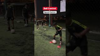 How to dribble a soccer ball with control and speed 💪💯 shorts ytshortsshortsfeedfootballsoccer [upl. by Atiuqrahc]