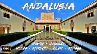 ANDALUSIA Seville Granada Ronda Marbella Cádiz amp Málaga – Spain 🇪🇸 4K [upl. by Ilil]