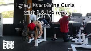 How To Lying Hamstring Curls 1 amp 14 reps [upl. by Myrwyn]