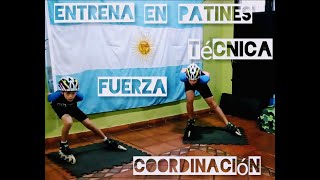 ENTRENA SOBRE PATINES TU TÉCNICA FUERZA Y COORDINACIÓN [upl. by Dnalrah742]