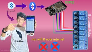 Home Automation using ESP32 Bluetooth control relay ESP32 Samar Home projects 2022 [upl. by Avrenim272]