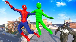 SPIDERMAN Saves Ragdolls from Venom  Overgrowth Mods Gameplay [upl. by Kcinom]