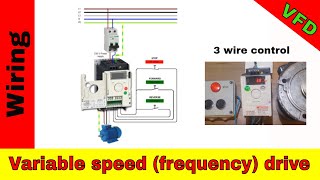 How to wire VFD Altivar 312 three wire control [upl. by Eurydice]