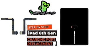 iPad 6th Generation Charging Port Replacement StepbyStep easy way tutorial apple [upl. by Akemehs905]