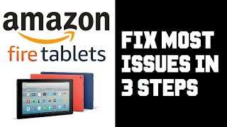 Amazon Fire Tablet How To Fix Most Issues in 3 Steps  Frozen Reset Wifi Connection Update [upl. by Eenad347]