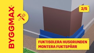 Fuktisolera husgrunden del 2 montera fuktspärr [upl. by Anglo]