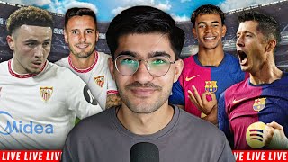 Sevilla vs Barcelona LIVE MATCH WATCHALONG [upl. by Ratha]