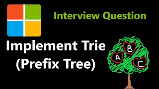 Implement Trie Prefix Tree  Leetcode 208 [upl. by Kcyrred]