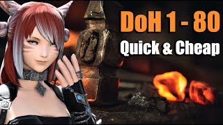 FFXIV CrafterDoH 1  80 Leveling Guide in 6 Minutes Updated on 13th of January 2022 [upl. by Rasaec]