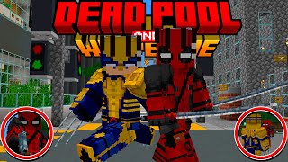 Lançou NOVA ADDON de SUPERHEROIS DeadPool and Wolverine PARA MINECRAFT PE [upl. by Dorin825]