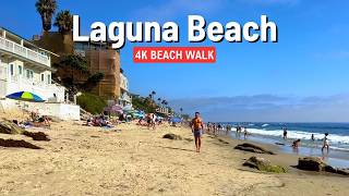 LAGUNA BEACH 🌴 Summer Beach Walk 4K 🇺🇸 California [upl. by Ennaisoj]