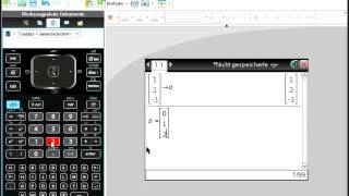 TINspire CX CAS Rechnen mit Vektoren [upl. by Rosabella]