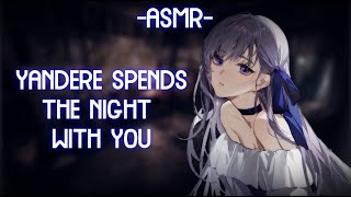 ASMR ROLEPLAY ♡yandere girl spends the night with you♡ binauralF4Apersonal attention [upl. by Nivlag778]