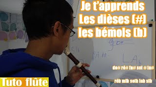 Comment jouer les dièses et les bémols à la flute à bec 🎵 Tuto Flute à bec 5🎵 [upl. by Graner937]