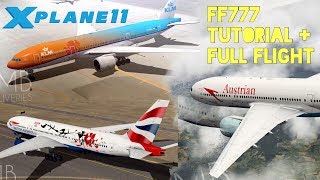 XPlane 11  Flightfactor 777  Tutorial  Full Flight  English [upl. by Nnave]